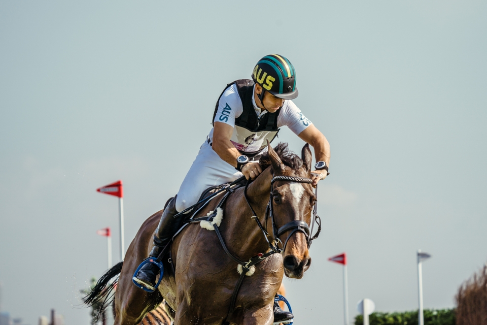 Shane Rose checks his eventing watch