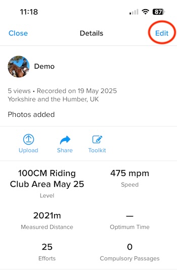 info page