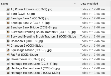 named fence list from zip